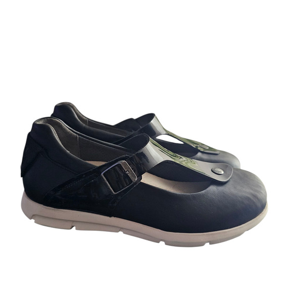 Birkenstock Tralee Narrow Fit T-Strap Black Shoe Sandal Women's EU 38 US7 - Picture 3 of 13